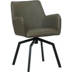Leren draaibare eetkamerstoel Jazz - Toledo Moss, Huis en Inrichting, Barkrukken, 60 tot 90 cm, Nieuw, Leer, Ophalen of Verzenden