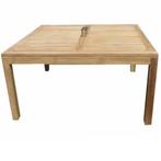 Selena dining tuintafel 160x160xH79 cm teak, Tuin en Terras, Tuintafels, Ophalen of Verzenden, Nieuw, Teakhout