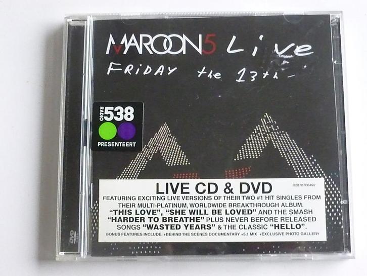 Maroon 5 - Live / Friday the 13th (CD + DVD), Cd's en Dvd's, Cd's | Pop, Zo goed als nieuw, Verzenden