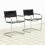 (2) B34 Eetkamerstoelen Chroom en Leer Mart Stam, Ophalen of Verzenden, Nieuw
