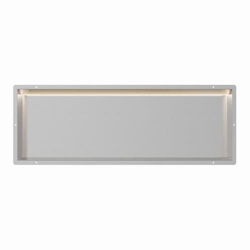 RVS Inbouwnis 30x90x7cm met tegelflens en RGB verlichting, Doe-het-zelf en Verbouw, Sanitair, Verzenden