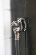 Wandelstok - bokkekop - Legering, Antiek en Kunst