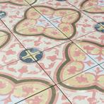 Keramische portugese vintage vloertegels 20x20 roze, Verzenden, Nieuw
