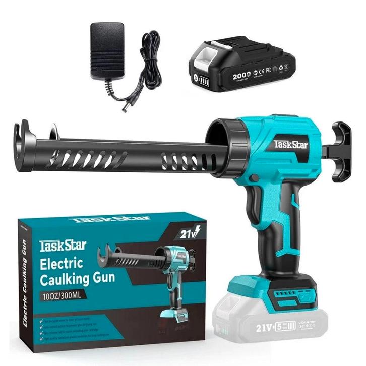 TaskStar 21V snoerloze accu-glaskitpistool voor glaslijm met, Huis en Inrichting, Woonaccessoires | Overige, Zo goed als nieuw
