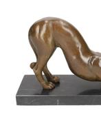 Beeldje - Windhond - borzoi - Brons, Marmer, Antiek en Kunst