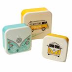 Set van 3 lunchtrommels - Volkswagen kampeerbus NIEUW, Ophalen of Verzenden, Nieuw
