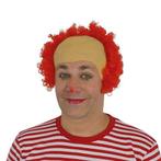 Kaalkop Pruik Rood, Verzenden, Nieuw, Feestartikel