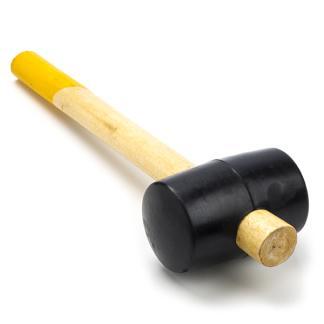 Rubberen hamer | Toolland | 500 gram (Houten handgreep), Doe-het-zelf en Verbouw, Gereedschap | Handgereedschap, Nieuw, Verzenden