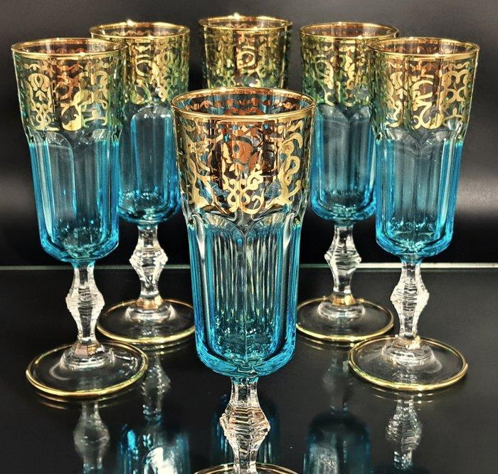 Artemisia - Champagne fluitje (6) - Monet - Kristal, Antiek en Kunst, Antiek | Meubels | Tafels