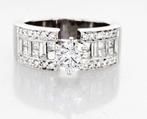 Ring - 14 karaat Witgoud - 5.04ct. tw. Diamant (Natuurlijk), Sieraden, Tassen en Uiterlijk, Ringen, Nieuw