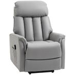 Fauteuil - Relaxfauteuil met ligfunctie - Grijs, Huis en Inrichting, Stoelen, Nieuw, Ophalen of Verzenden, Modern, Stof