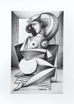 Jone Hopper - Etude pour muse assise sur un coussin