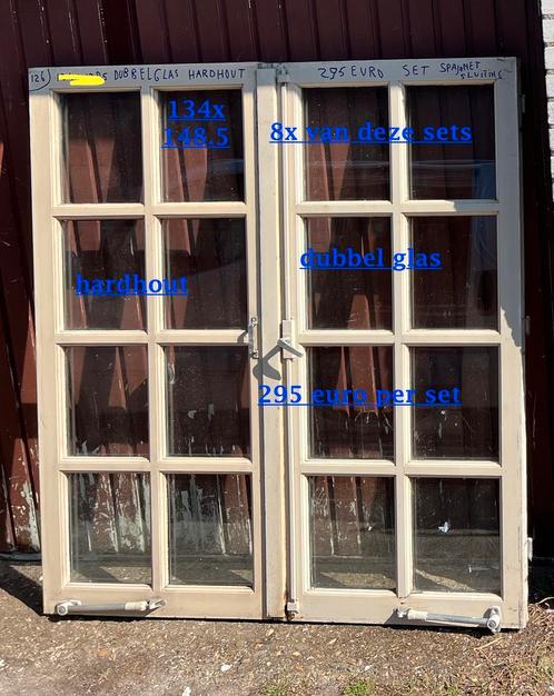 300 nieuwe - oude ramen dubbelglas enkel glas oud glas roede, Doe-het-zelf en Verbouw, Glas en Ramen, Gevelraam of Ruit, Gebruikt