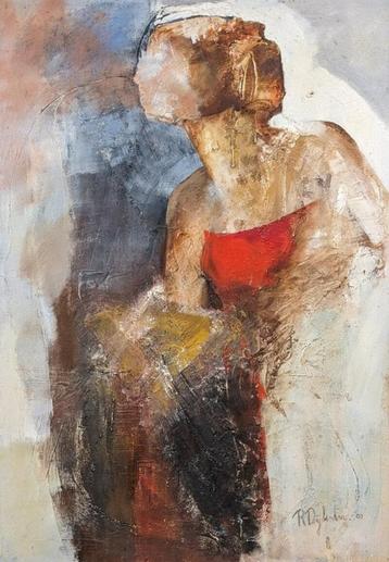 Schilderij, gesigneerd R.Dijkstra 03 beschikbaar voor biedingen
