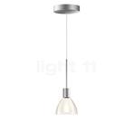 Bruck Silva Hanglamp LED lage spanning, chroom mat/glas rook, Huis en Inrichting, Lampen | Hanglampen, Verzenden, Nieuw