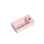 Fontein Mia 40.5x20x10.5cm mat roze inclusief afvoerplug, Verzenden, Nieuw