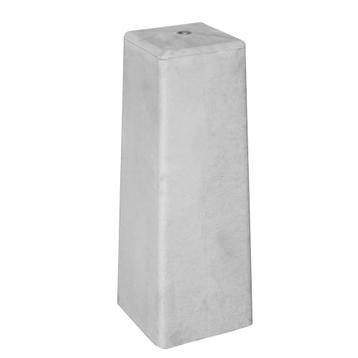 Betonpoer | wit/grijs | 15x15x50cm | aflopend Met stelplaat beschikbaar voor biedingen