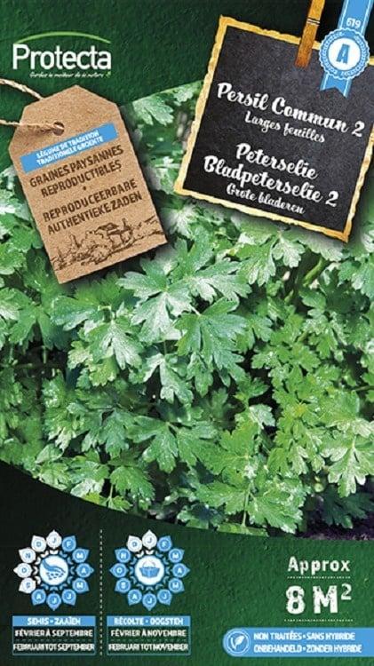 Protecta Groente zaden: Peterselie Bladpeterselie 2, Tuin en Terras, Bloembollen en Zaden, Ophalen of Verzenden
