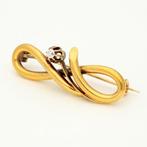 Zonder Minimumprijs - Broche - 14 karaat Geel goud - 0.68ct.