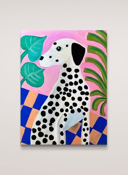 Aurora Camaiani - Dalmatian puppy, Antiek en Kunst, Kunst | Schilderijen | Modern