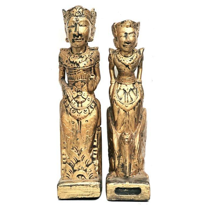 Pair of ORIGINAL Balinese Temple Guardian Statues - PRATIMA, Antiek en Kunst, Kunst | Niet-Westerse kunst