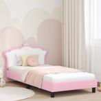 vidaXL Bedframe voor kinderen met hoofdbord Roze 90 x 190 cm, Verzenden, Nieuw