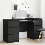 vidaXL Bureau 2 stuks Zwart Eiken 140x50x76 cm Engineered, Verzenden, Nieuw