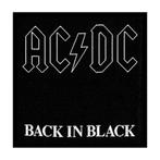 AC/DC Back in Black Patch officiële merchandise, Verzamelen, Muziek, Artiesten en Beroemdheden, Nieuw, Ophalen of Verzenden, Kleding