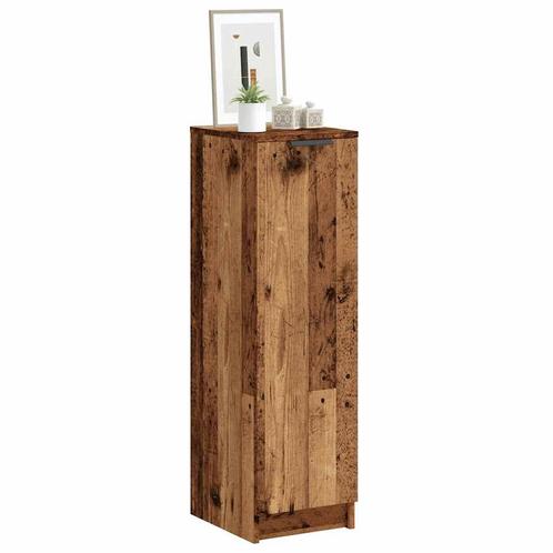 vidaXL Schoenenkast 29,5x35x100,5 cm bewerkt hout oud, Huis en Inrichting, Kasten | Overige, Nieuw, Verzenden
