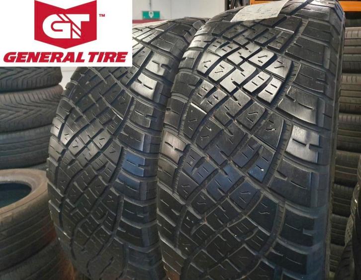 2x 255 55 R19 GENERAL 7 a 7.5mm €75 P.S GEMONTEERD EN AL, Auto-onderdelen, Banden en Velgen, 19 inch, Zomerbanden, 255 mm, Terreinwagen