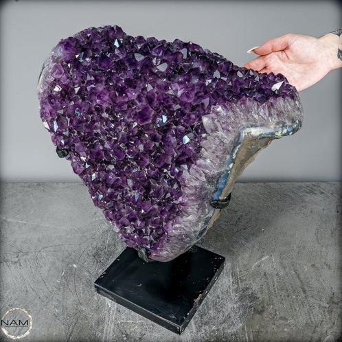 Natuurlijke Amethist Druse van de Eerste Kwaliteit op, Verzamelen, Mineralen en Fossielen