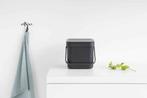 Brabantia Sort &amp; Go Prullenbak - 6 liter - Dark Grey, Ophalen of Verzenden, Nieuw