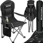 2dekans | tectake® Campingstoel - Kampeerstoel - Opvouwbare, Ophalen of Verzenden, Zo goed als nieuw, Zwart