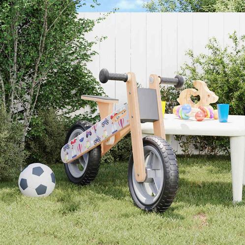 vidaXL Loopfiets voor kinderen grijs met print, Kinderen en Baby's, Speelgoed | Buiten | Voertuigen en Loopfietsen, Nieuw, Verzenden