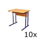 Schooltafel | Verstelbaar | Blauw | Voor Kinderen 1.30-1.90m, Verzenden, Nieuw in verpakking