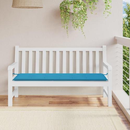 vidaXL Tuinbankkussen 150x50x3 cm oxford stof blauw, Huis en Inrichting, Woonaccessoires | Kussens, Blauw, Nieuw, Verzenden