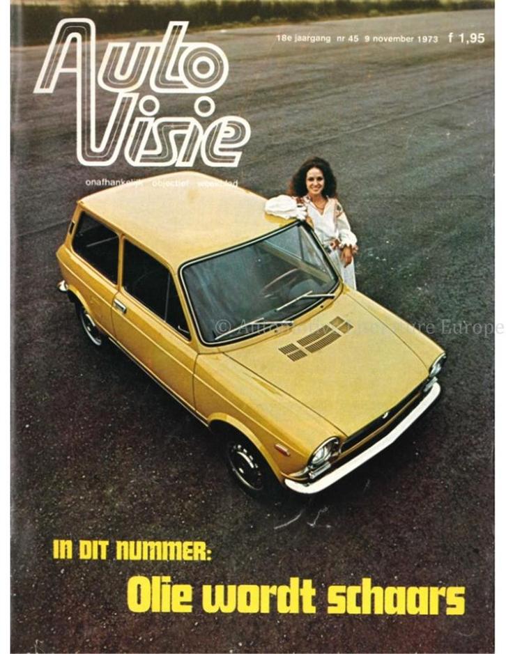 1973 AUTOVISIE MAGAZINE 45 NEDERLANDS, Boeken, Auto's | Folders en Tijdschriften