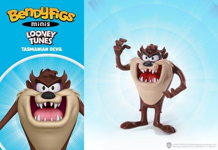 Looney Tunes Bendyfigs Bendable Figure Taz Tasmanian Devil 9, Verzamelen, Film en Tv, Nieuw, Ophalen of Verzenden
