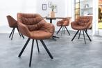 Eetkamerstoel Dutch Comfort Antiek Bruin Met Armleuning -