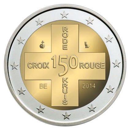 België 2 Euro Rode Kruis 2014 UNC, Postzegels en Munten, Munten | Europa | Euromunten, Verzenden
