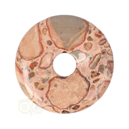 Kalkooliet - Leopardiet (oncoliet) Donut Nr 6 - Ø 4 cm, Sieraden, Tassen en Uiterlijk, Edelstenen, Nieuw, Verzenden