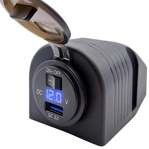 ProRide 12V USB Stopcontact 1 Poort Opbouw met, Doe-het-zelf en Verbouw, Elektra en Kabels, Nieuw, Verzenden