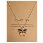 Fako Bijoux - Doe Een Wens - Vlinder Ketting - Make A Wish -, Verzenden, Nieuw