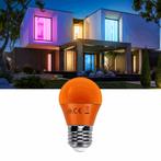 G45 kogellamp oranje | E27 LED lamp 4W=30W gloeilamp | 230V, Verzenden, Nieuw