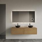 Onderkast Gliss Design Joa Castle Brown 120 CM 2 Laden, Ophalen of Verzenden, Nieuw, Bad
