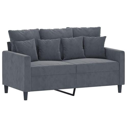 Tweezitsbank Fluweel Grijs | Retourdeal | -55%, Huis en Inrichting, Banken | Bankstellen, Minder dan 150 cm, 75 tot 100 cm, Rechte bank