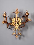 Wandkandelaar - Metaal, Verguld, Hout - Firenze jaren