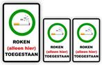 Roken Alleen Hier toegestaan Sticker set (017.01), Verzenden, Nieuw, Overige typen