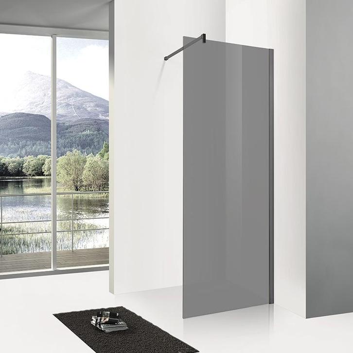 Sani Royal Douchewand Rookglas Easy Clean Anti, Doe-het-zelf en Verbouw, Sanitair