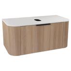 Meubelset Differnz Olle 90 cm Eiken/Wit, Ophalen of Verzenden, Nieuw, Bad